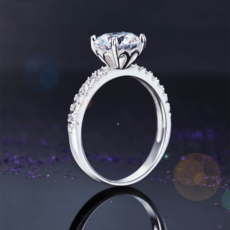 2 Carat 925 Sterling Silver Hearts Bridal Engagement Ring - The Sparkle Place