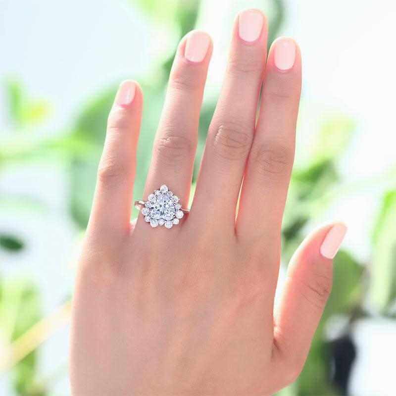 2.5Ct Heart Cut Solid 925 Sterling Silver Ring - The Sparkle Place