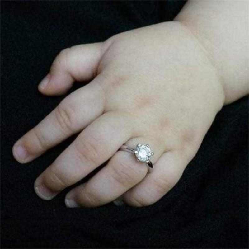 Children Solid 925 Sterling Silver Ring - The Sparkle Place