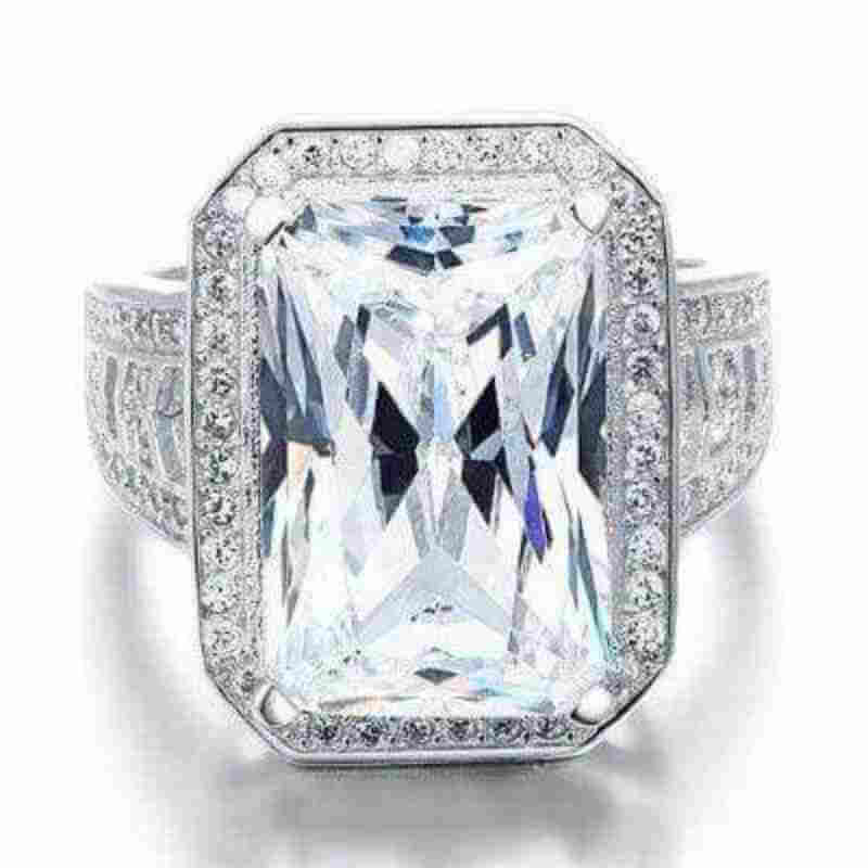 Majestic Sensation Solid 925 Silver Ring - The Sparkle Place