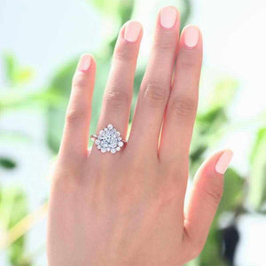 2.5Ct Heart Cut Solid 925 Sterling Silver Ring - The Sparkle Place