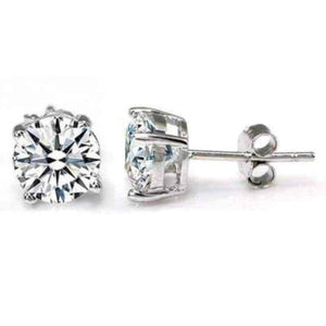 2Ct Solid 925 Silver Stud Earrings - The Sparkle Place