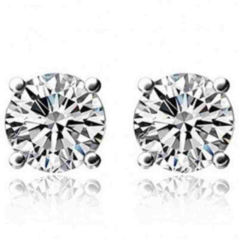 925 Silver 3ct Stud Earrings - The Sparkle Place