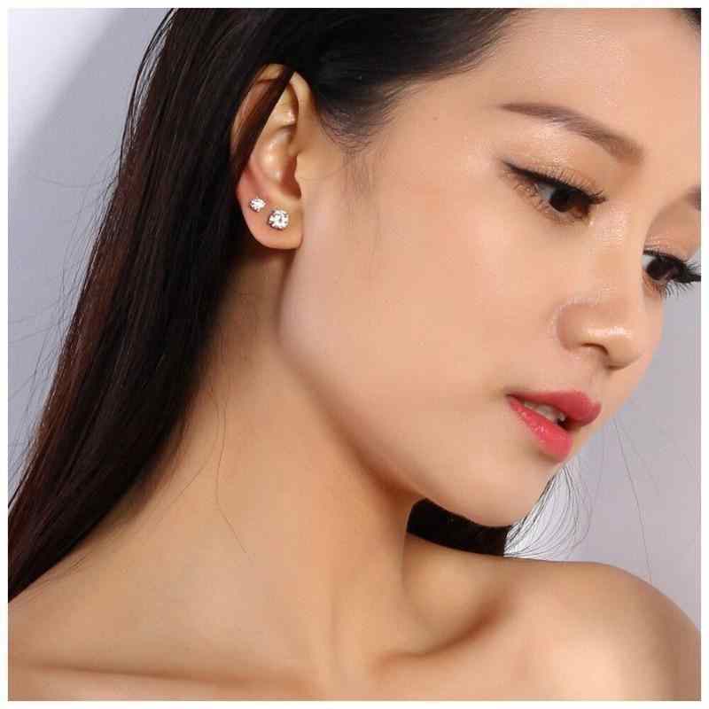 925 Silver 3ct Stud Earrings - The Sparkle Place