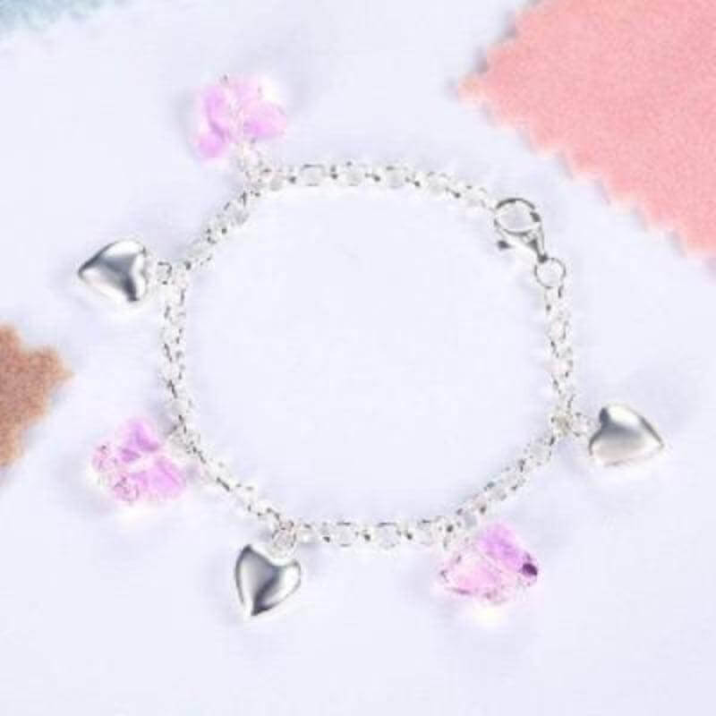 Buy Silver Shoppee Silver Bracelet for Girls and Women (SSBR1070) at  Amazon.in