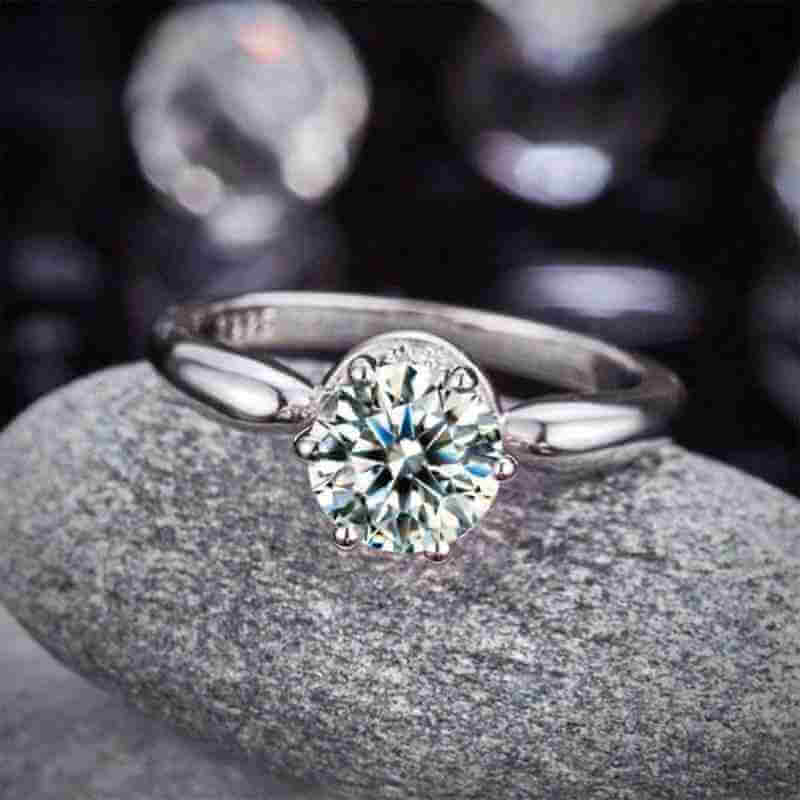 Crown 925 Sterling Silver Wedding Promise Anniversary Ring - The Sparkle Place