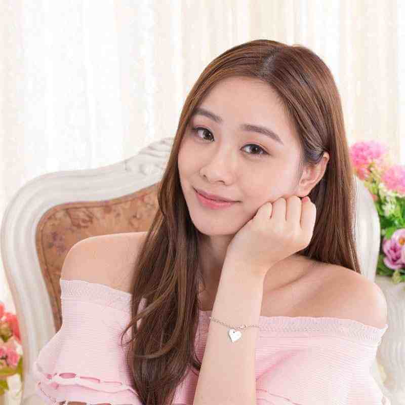 Dangle Heart Bracelet Solid 925 Sterling Silver - The Sparkle Place