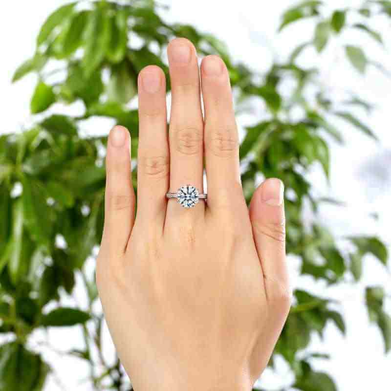 Luxury 3 Carat Solid 925 Sterling Silver Ring - The Sparkle Place