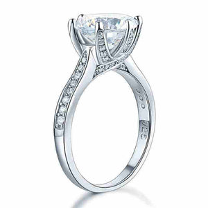 Luxury 3 Carat Solid 925 Sterling Silver Ring - The Sparkle Place