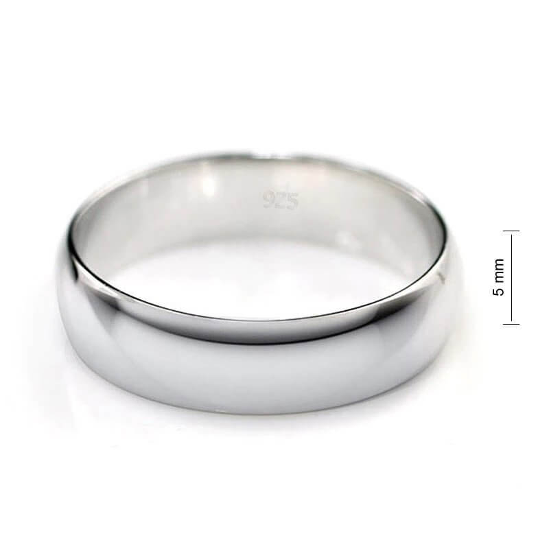Sparkling Band Ring, Sterling silver