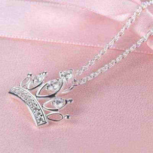 My Princess Crown Solid 925 Sterling Silver Necklace - The Sparkle Place