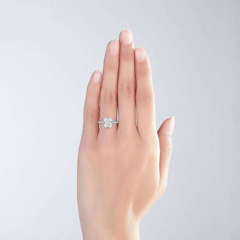 Princess Solid 925 Sterling Silver Ring - The Sparkle Place