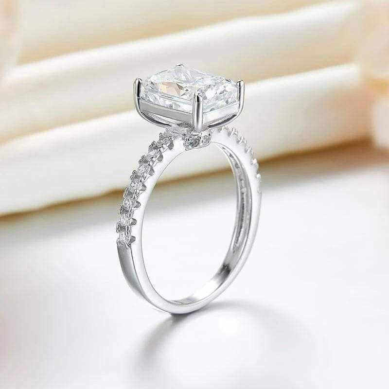 Princess Solid 925 Sterling Silver Ring - The Sparkle Place