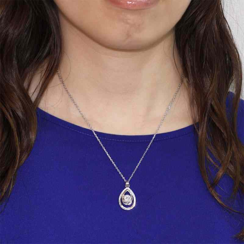 Water Drop Solid 925 Sterling Silver Bridesmaid Necklace - The Sparkle Place